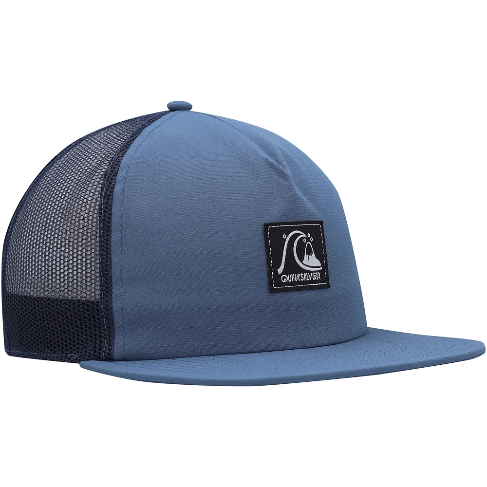 Casquette Snapback à carreaux bleus Quiksilver pour hommes