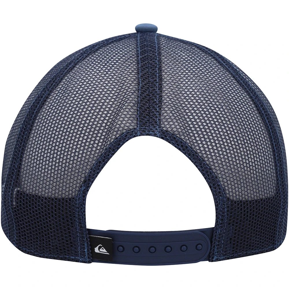 Casquette Snapback à carreaux bleus Quiksilver pour hommes