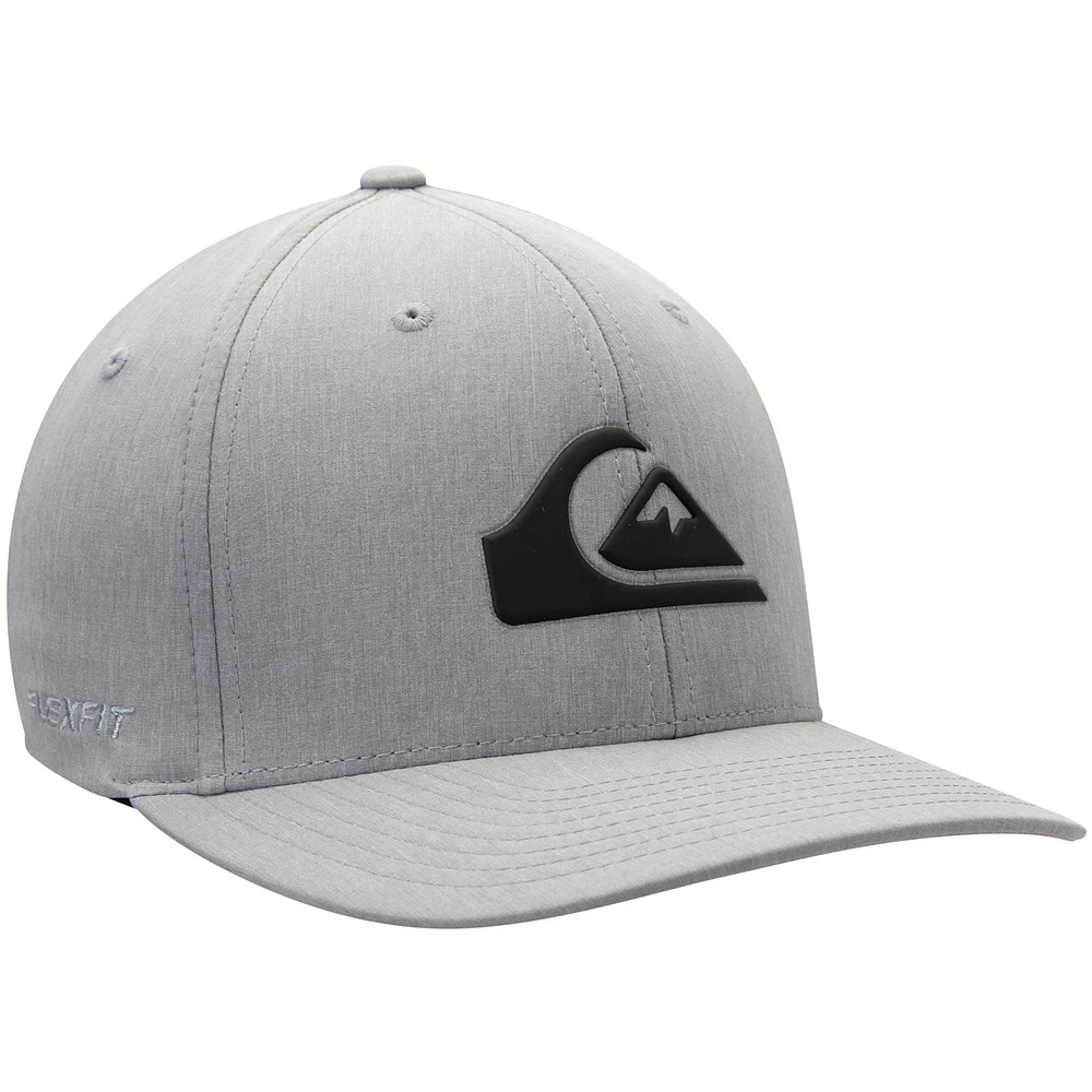 Quiksilver Homme Gris Chiné Amped Up - Casquette Flex