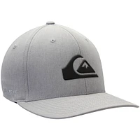 Men's Quiksilver Heathered Gray Amped Up - Flex Hat