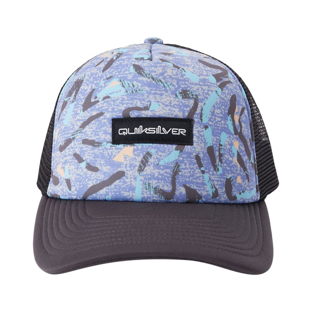 Men's Quiksilver Lavender/Black Pidgeon Coop Trucker - Snapback Hat