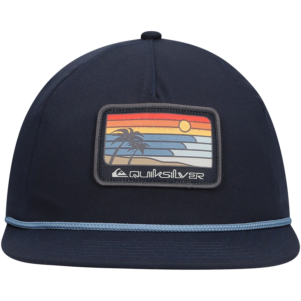 Casquette ajustable Quiksilver Easy Glades bleu marine pour hommes