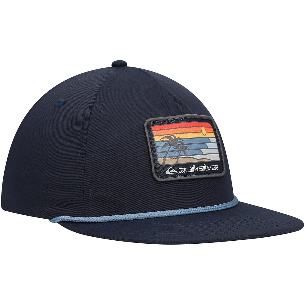 Casquette ajustable Quiksilver Easy Glades bleu marine pour hommes