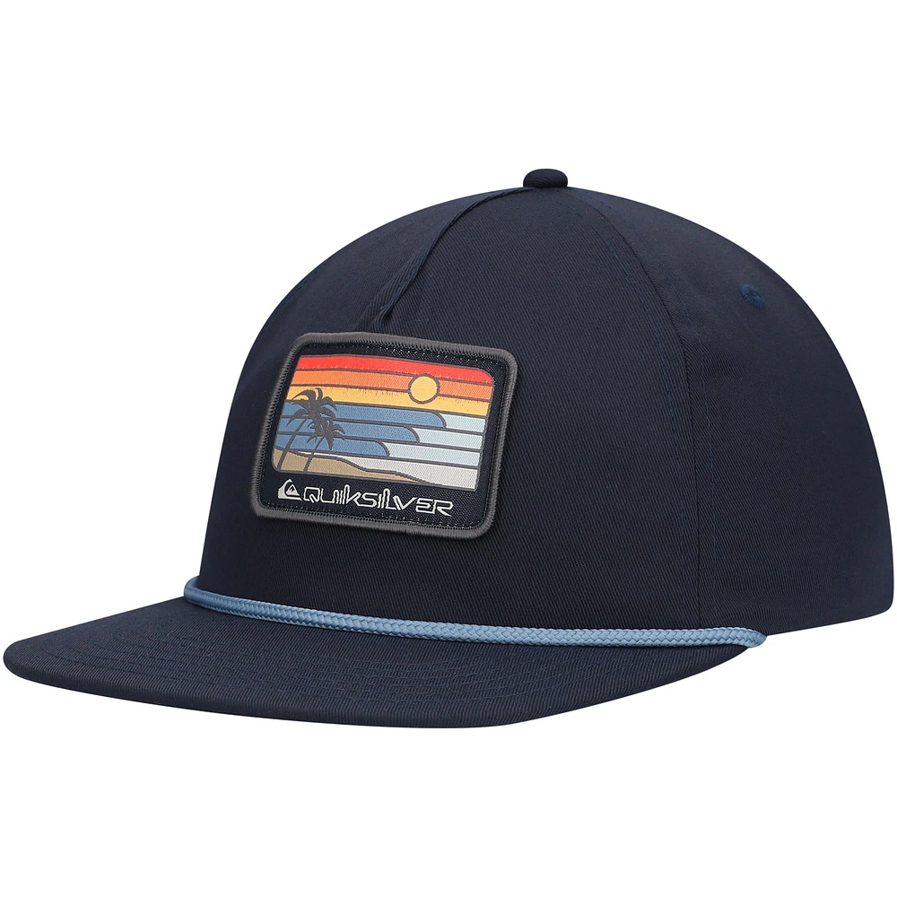 Casquette ajustable Quiksilver Easy Glades bleu marine pour hommes