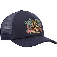 Men's Quiksilver Navy Happy Hour Trucker Snapback Hat