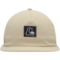 Casquette Snapback Quiksilver Oatmeal Checked Out pour hommes