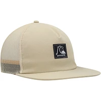 Men's Quiksilver Oatmeal Checked Out Snapback Hat