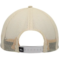 Casquette Snapback Quiksilver Oatmeal Checked Out pour hommes