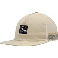 Casquette Snapback Quiksilver Oatmeal Checked Out pour hommes