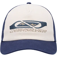 Men's Quiksilver White/Navy Take A Hike Snapback Hat