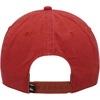 Men's Quiksilver White/Red Take A Hike Snapback Hat