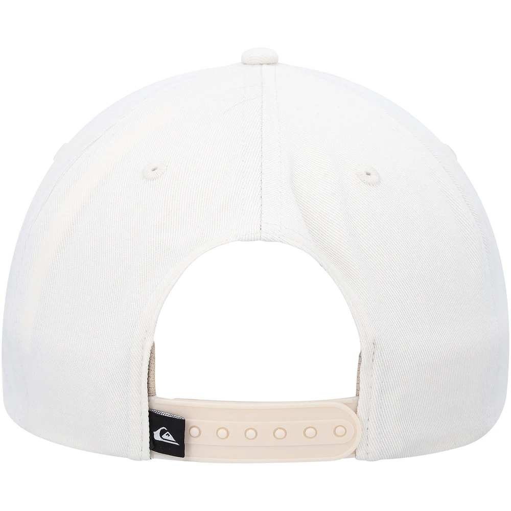 Casquette Quiksilver Fortune Snapback blanche pour hommes