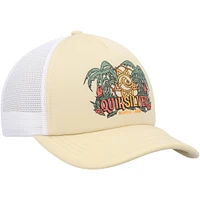 Men's Quiksilver Yellow/White Happy Hour Trucker Snapback Hat