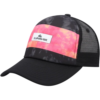 Youth Quiksilver Orange/Black Pidgeon Chicken Trucker Snapback Hat