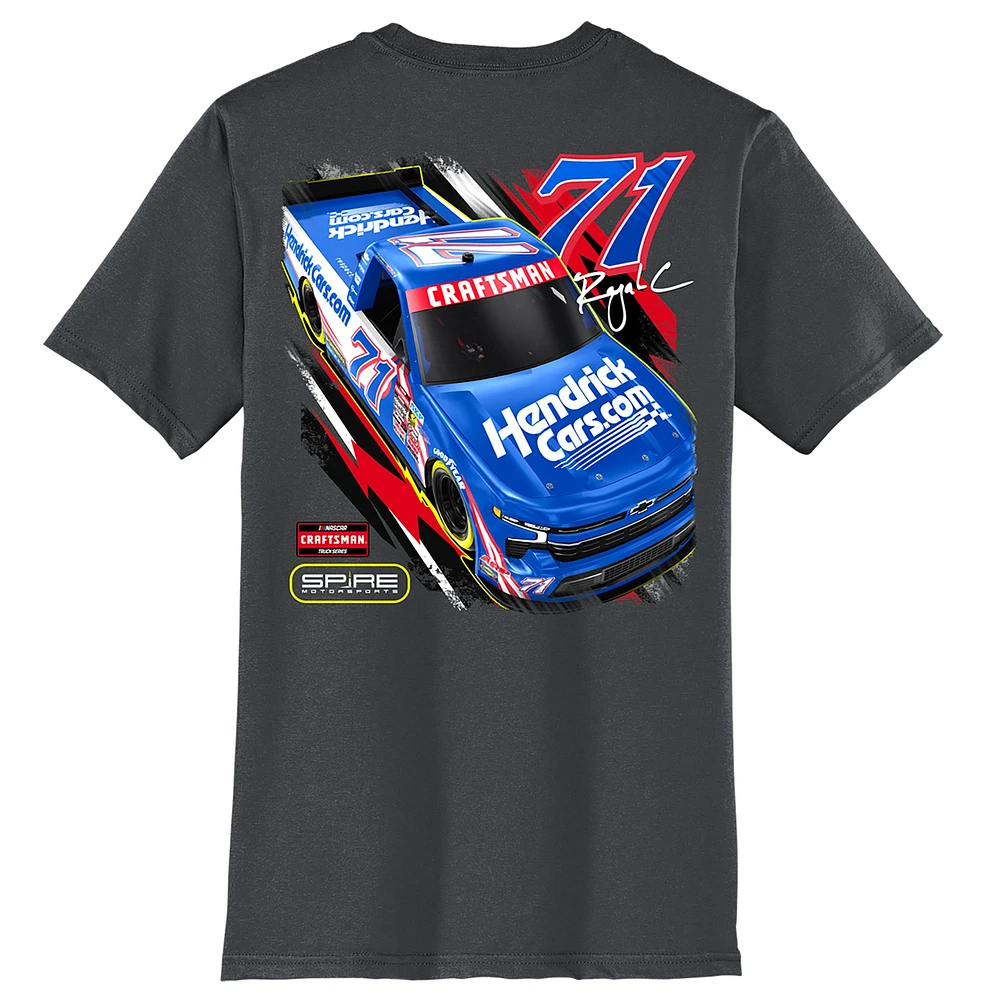 Men's Charcoal Rajah Caruth HendrickCars.com Car T-Shirt