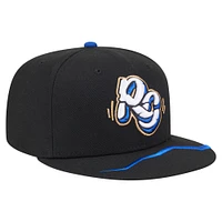 Men's New Era  Black Rancho Cucamonga Quakes Authentic Collection 59FIFTY Fitted Hat