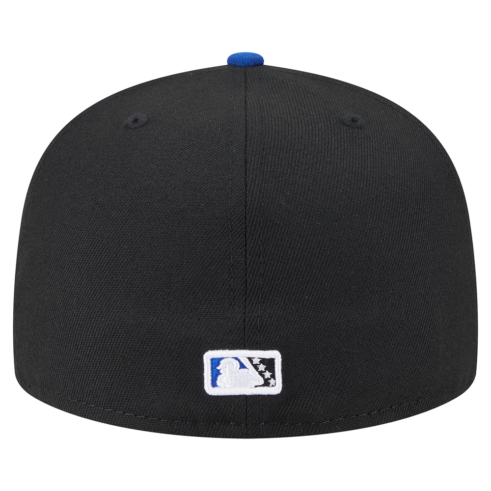 Men's New Era  Black Rancho Cucamonga Quakes Authentic Collection 59FIFTY Fitted Hat