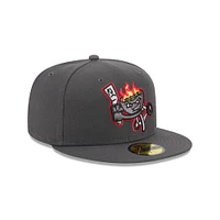 Men's New Era  Gray Rancho Cucamonga Quakes Theme Nights 59FIFTY Fitted Hat