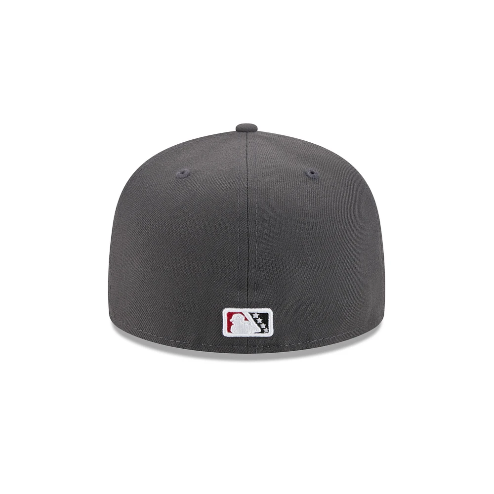 Men's New Era  Gray Rancho Cucamonga Quakes Theme Nights 59FIFTY Fitted Hat