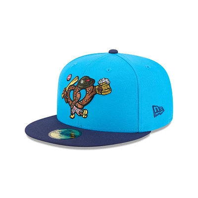 Casquette ajustée 59FIFTY bleue New Era pour homme, thème Reading Fightin Phils, soirées à