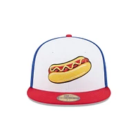 Casquette ajustée 59FIFTY blanche New Era pour homme, thème Reading Fightin Phils