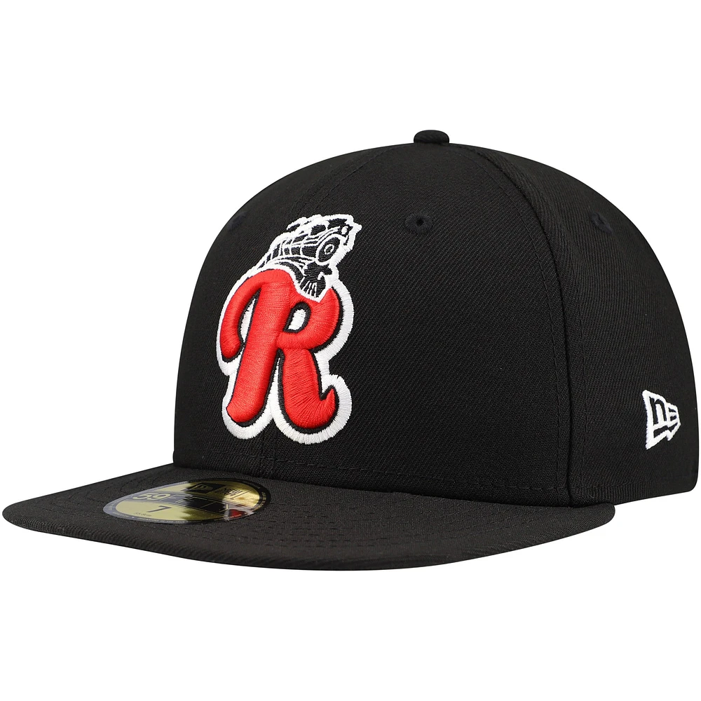 Men's New Era Black Reading Fightin Phils Authentic Collection 59FIFTY Fitted Hat