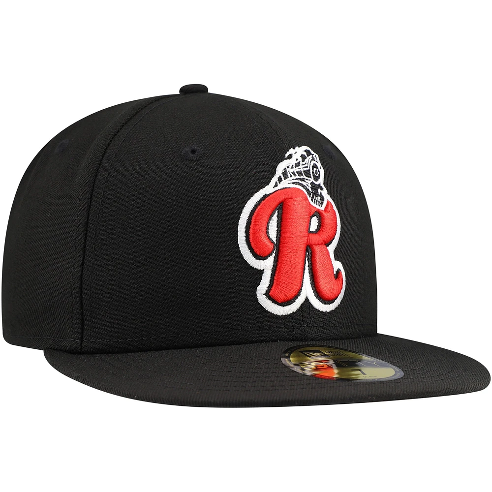 Men's New Era Black Reading Fightin Phils Authentic Collection 59FIFTY Fitted Hat