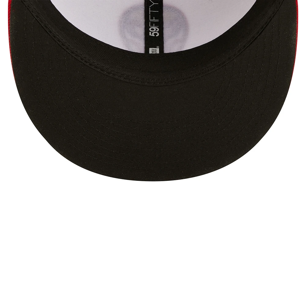 Casquette ajustée 59FIFTY Luchadores De Reading Copa La Diversion New Era pour homme, blanc/rouge