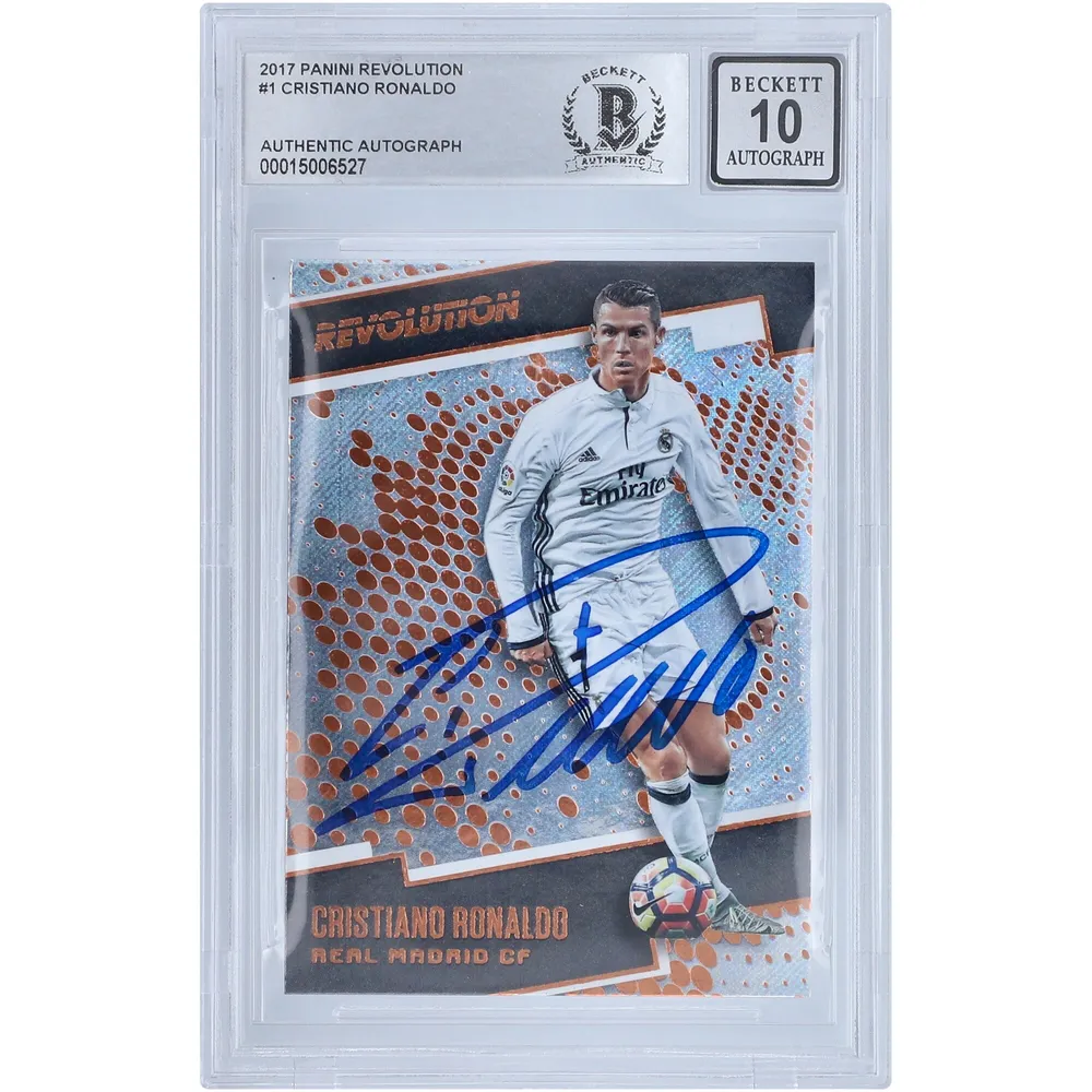 Lids Cristiano Ronaldo Real Madrid Autographed 2017 Panini Revolution #1  BAS Authenticated 10 Card