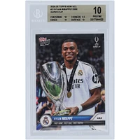 Kylian Mbappé Real Madrid 2024-25 Topps Now UCL First Game. First Goal. First Trophy. #2 BGS Authenticated 10 Card - 10,9.5,10,10 Subgrades