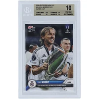 Luka Modric Real Madrid 2024-25 Topps Now UCL Club Record: Most Decorated Los Blancos Player #4 BGS Authenticated 10 Card - 9.5,10,10,10 Subgrades