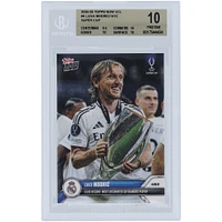 Luka Modric Real Madrid 2024-25 Topps Now UCL Club Record: Most Decorated Los Blancos Player #4 BGS Authenticated 10 Card - 9.5,10,10,10 Subgrades