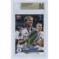 Luka Modric Real Madrid 2024-25 Topps Now UCL Club Record: Most Decorated Los Blancos Player #4 BGS Authenticated 9.5 Card