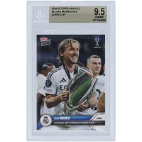 Luka Modric Real Madrid 2024-25 Topps Now UCL Club Record: Most Decorated Los Blancos Player #4 BGS Authenticated 9.5 Card