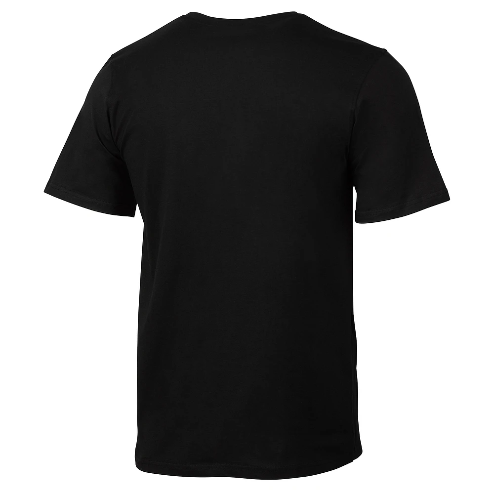 T-shirt graphique noir pour homme avec motif sportif Suède Real Madrid