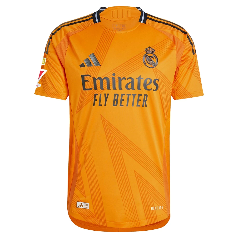 Maillot adidas Jude Bellingham orange Real Madrid 2024/25 extérieur authentique pour homme