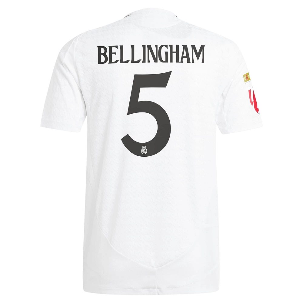 Men's adidas Jude Bellingham White Real Madrid 2024/25 Home Authentic Player Jersey