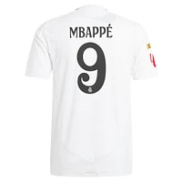 Men's adidas  Kylian Mbappé White Real Madrid 2024/25 Home Authentic Player Jersey