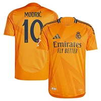 Men's adidas Luka Modric Orange Real Madrid 2024/25 Away Authentic Jersey