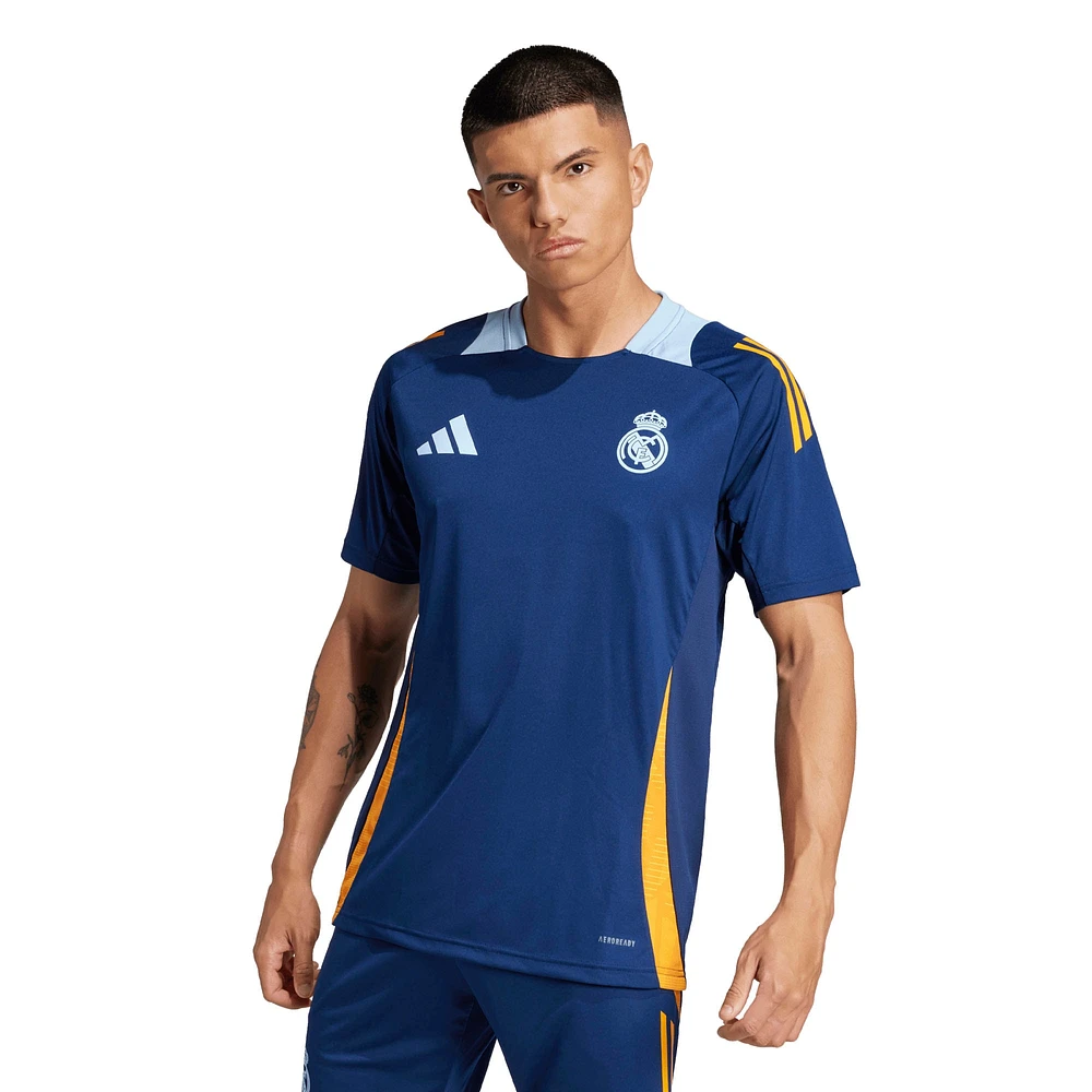 Maillot d'entraînement adidas bleu marine Real Madrid 2024/25 pour homme