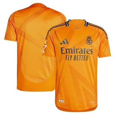 Maillot adidas Real Madrid 2024/25 extérieur authentique pour homme, orange