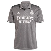 Men's adidas Originals  Charcoal Real Madrid 2024/25 Third Replica Jersey