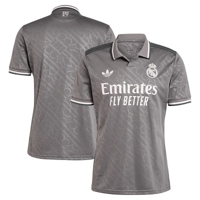 Maillot réplique 3e anthracite adidas Originals Real Madrid 2024/25 pour homme