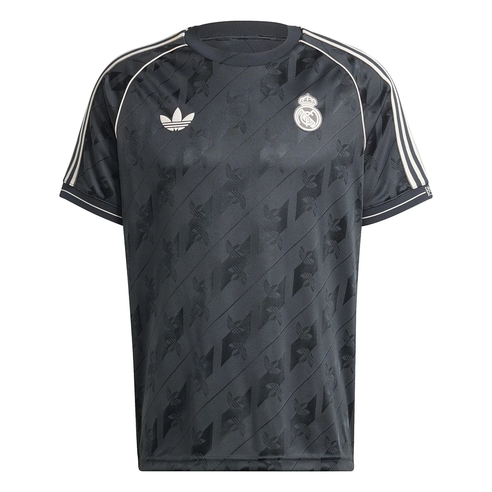 Men's adidas Originals Charcoal Real Madrid Lifestyler Jersey