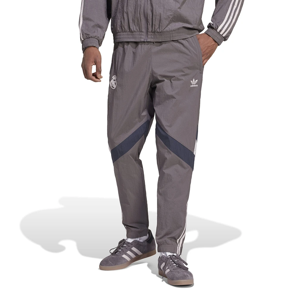 Men's adidas Originals Charcoal Real Madrid Lifestyler Track Pants