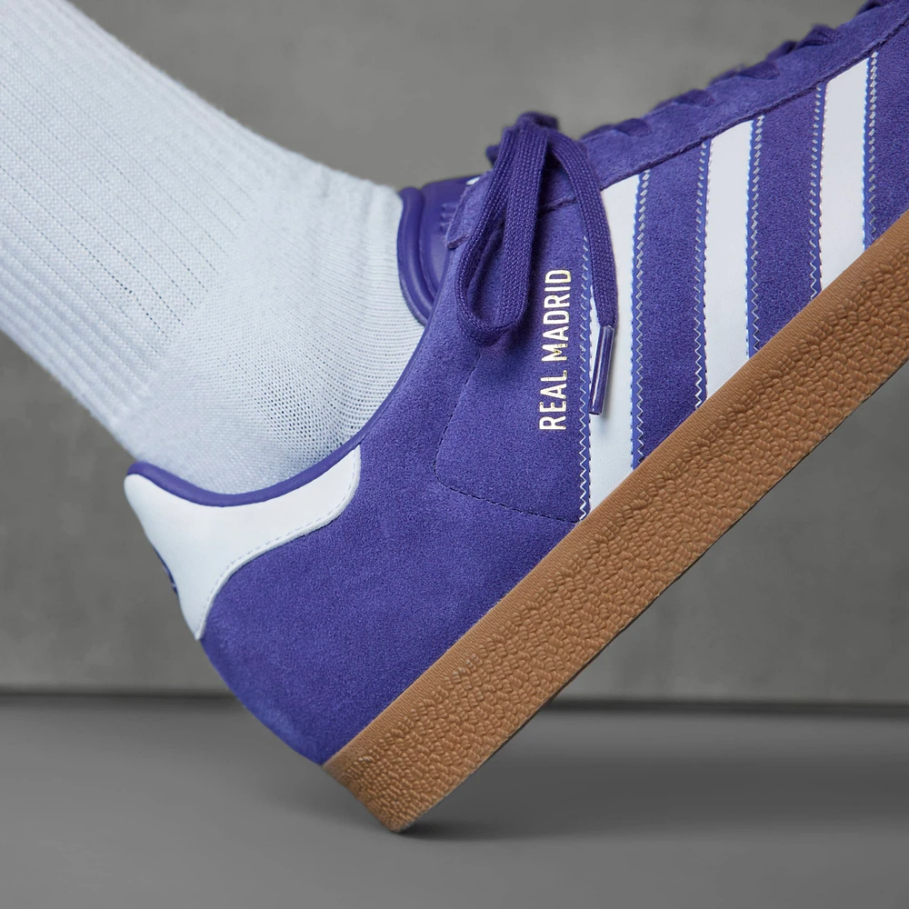 Men's adidas Originals  Purple Real Madrid Terrace Icons Collection Gazelle Shoes
