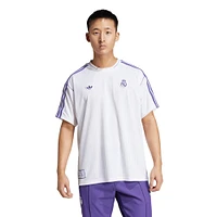 Men's adidas Originals  White Real Madrid Terrace Icons Collection Fashion Jersey