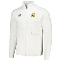 Veste Anthem Full-Zip du Real Madrid 2023/24 adidas pour homme - Blanc
