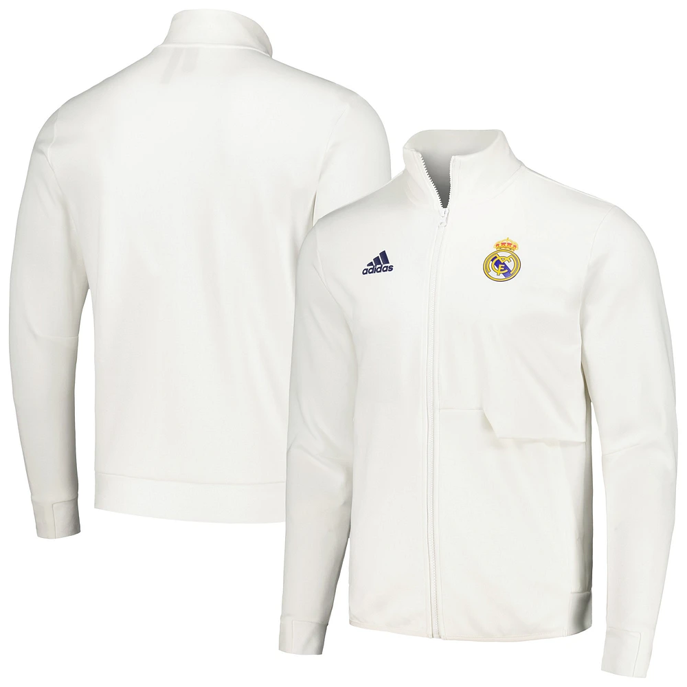 Veste Anthem Full-Zip du Real Madrid 2023/24 adidas pour homme - Blanc