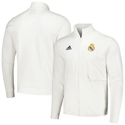 Veste Anthem Full-Zip du Real Madrid 2023/24 adidas pour homme - Blanc